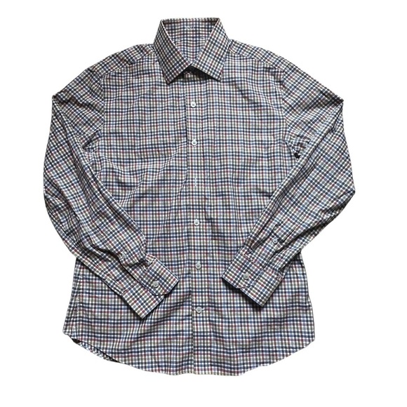 J. Hilburn Other - J. Hilburn Men’s Plaid Dress Shirt Tailored Fit Italian Cotton Long Sleeve